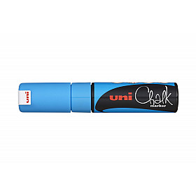 Uni PWE-8K Chalk Marker - Broad - Lightblue