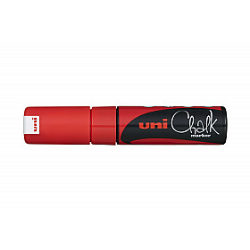 Uni PWE-8K Chalk Marker - Broad - Red