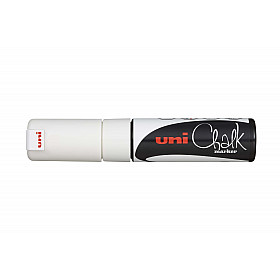 Uni PWE-8K Chalk Marker - Broad - White