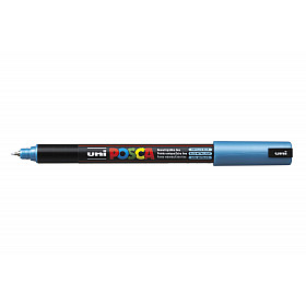 Uni Posca PC-1MR Paint Marker - Ultra Fine - Metallic Blue