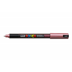 Uni Posca PC-1MR Paint Marker - Ultra Fine - Metallic Red