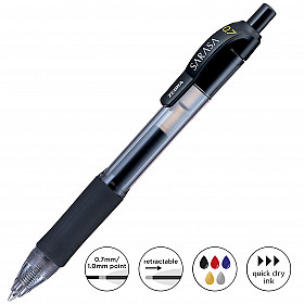 Zebra Sarasa Clip Gel Ink Pen - Medium - Black